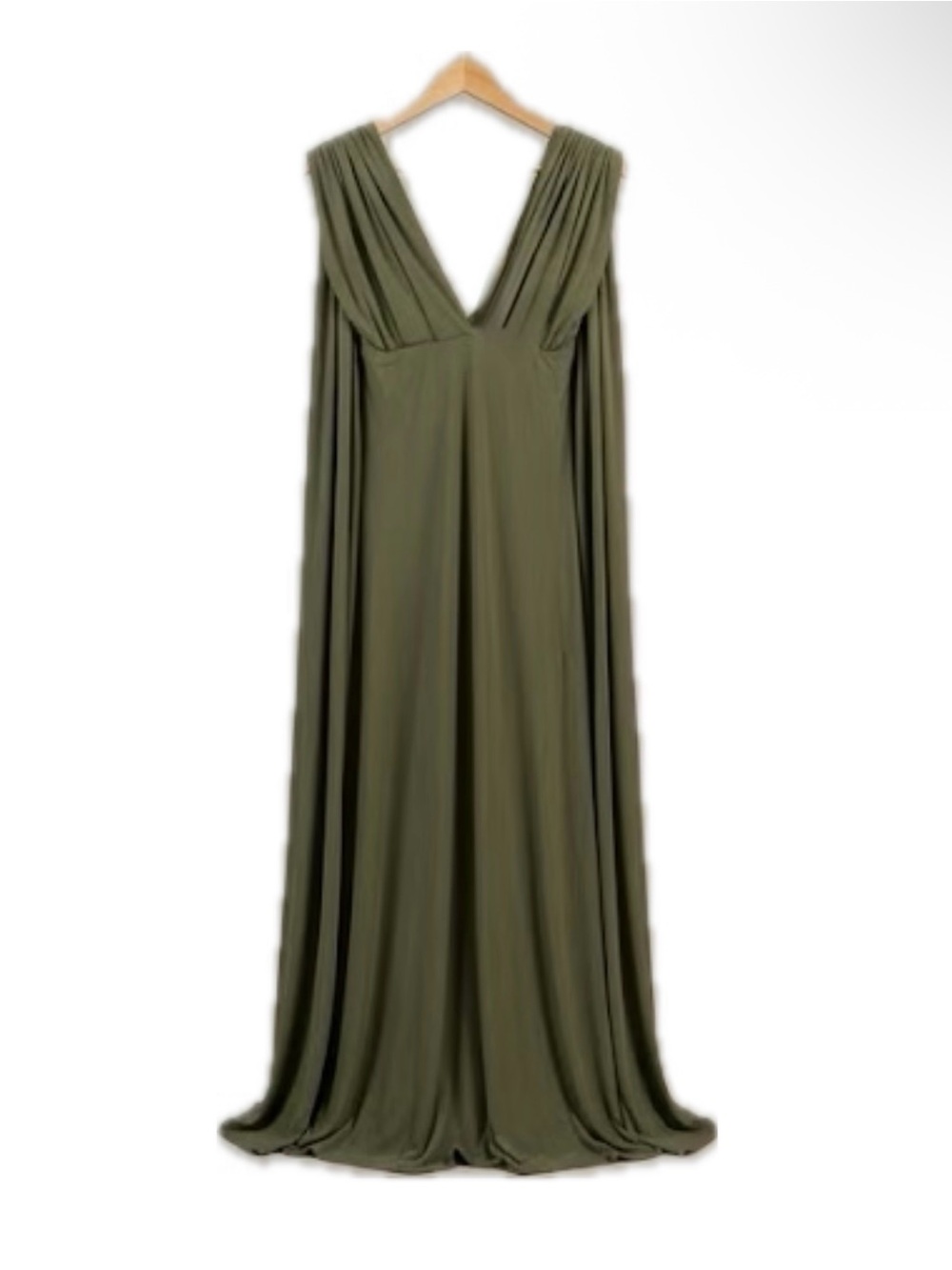 Convertible Halter Formal Dress in Olive Green - NWT - Size US 1X